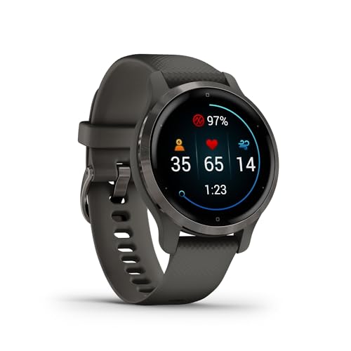 Garmin Venu 2S – schlanke GPS-Fitness-Smartwatch mit ultrascharfem 1,1“ AMOLED-Touchdisplay,...