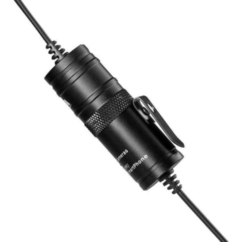 Image of Buyer Junction Lavalier Microphone with 3.5mm AUX Jack | Clip On Collar Mic for YouTube, Interview, Voice Recording & Reels