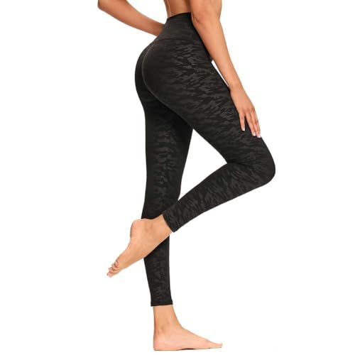 GAYHAY High Waisted Leggings for Women - Soft Opaque Slim Tummy Control Printed Pants for Running Cycling Yoga