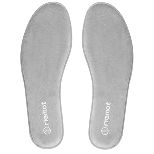 riemot Plantillas Memory Foam para Zapatos de Hombre y Mujer, Plantillas para Zapatillas Botas, Cómodas y Amortiguación para Trabajo, Deportes, Caminar, Senderismo, Gris Hombre EU41
