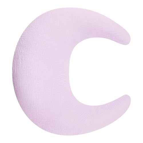 SWESEN Nursing Pillow Cover, Soft Removable Cover for Breastfeeding Pillows, Pillow Slipcover for Baby Boys and Girls, Comfortable & Breathable, Purple, Washable (Only Cover)