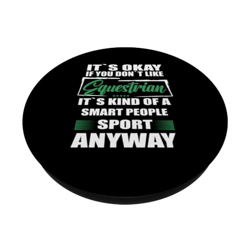 It's Okay If You Don't Like Equestrian PopSockets Swappable PopGrip, Black - Image 2