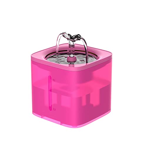 Fuente para Agua de Gato 2L con Doble Grifo Rosa