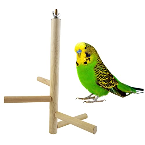 Garneck Four Stage Rotatable Parrot Wooden Bird Ladder for Exercise and Climbing for Parrots and Birds with Play