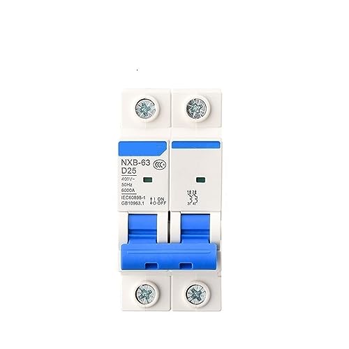 MCB 6 kA Type D disjoncteur miniature NXB-63 2P 20A pour réseau 380V 415V