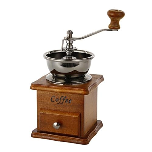 Zulux Vintage Manual Coffee Grinder Ceramica Conico Burr Mano Portatile manovella Macchina per Il caffè (di Lino)