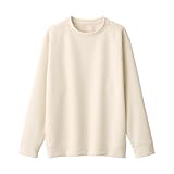 無印良品 スウェットシャツ UVカット 乾きやすいスウェットシャツ メンズ BI001A3A アイボリー 紳士L