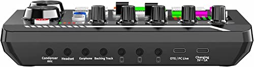 Sinwe F998 Podcast Microphone Bundle, Bm-800 Condenser Mic With Live Sound Card Kit, Podcast Equipment Bundle With Voice Changer And Mixer Functions For Pc Smartphone Studio Recording & Broadcasting thumb #8