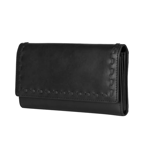 Hope RFID Leather Laced Wallet (Black)2