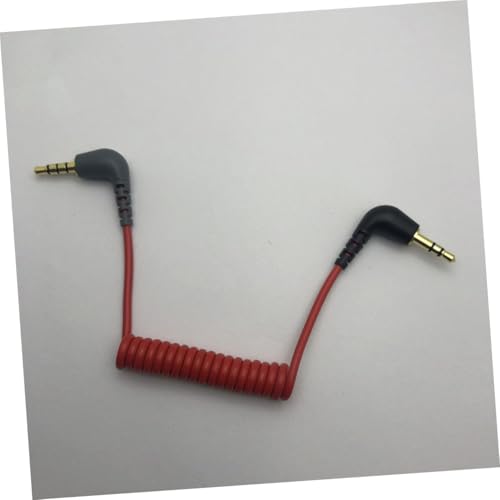 Cable de extensión de audio 3.5mm DOITOOL 0.75m rojo 2 piezas miniatura 4