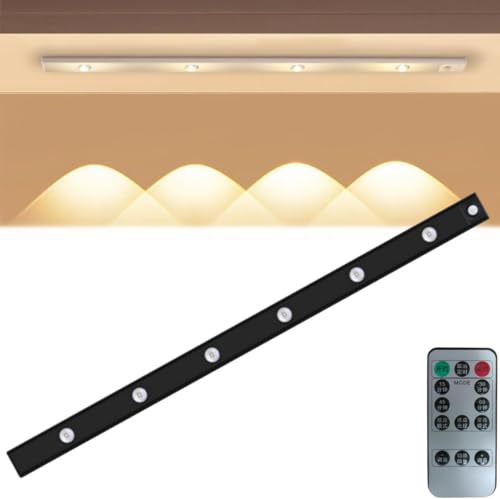 【TRENIE】人感センサー付き 充電式 超薄型 LED バーライト 3 段階調色 暖色 室内照明 自動点灯 消灯 廊下 玄関 キッチン 吸着ライト 20-80cm オートライト H8