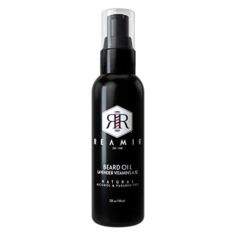 Reamir Beard Conditioning Oil - Grooming for Men - Softens Nourishes Beard Hair - Helps beard Grow Faster and Thicker - All Natural Oils 2 oz Cover