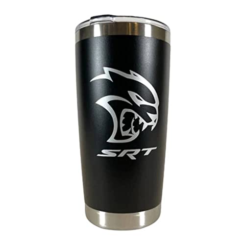Dodge SRT Hellcat Insulated 20 oz Double Wall Travel Coffee Mug (Black)