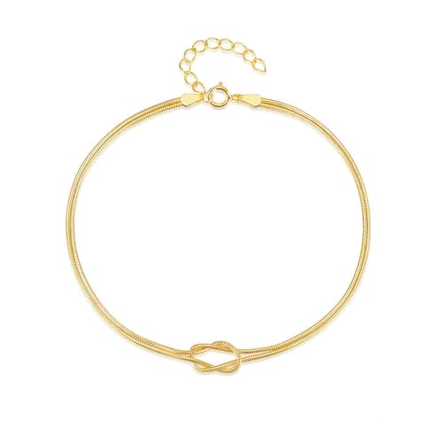 SANDOO Love Knot Bracelet for Women - Gold Knot Bracelet for Best Friend Bff, Dainty Infinity Love...