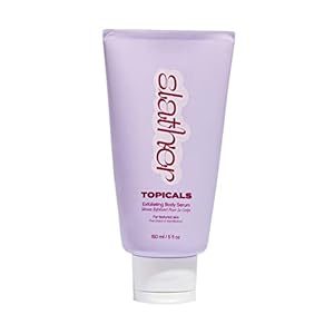 Topicals Slather Exfoliating Body Serum – With Retinol, Squalane, Urea and AHAs for Bumpy, Rough or Textured Skin – AHA Exfoliating Serum for Body (5 Fl Oz)