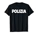 Polizisten-Kostüm, italienische Uniformen, Geschenk T-Shirt