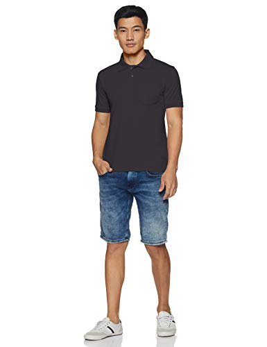 Image of Rupa Bumchums Men Super Combed Cotton Solid Half Sleeve Club Collar Polo Regular Fit T-Shirt with Chest Pocket