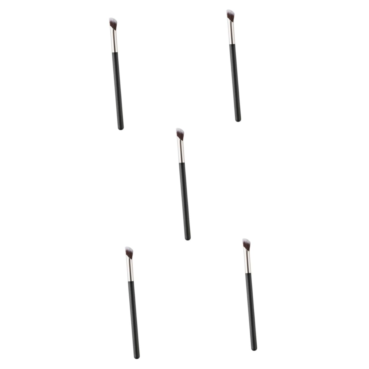 IWOWHERO 5pcs Angled Concealer Brush under Eye Makeup Brush for Women Professional