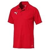 Puma Liga Sideline Polo T-Shirt, Hombre, L, Rojo (Red/White)