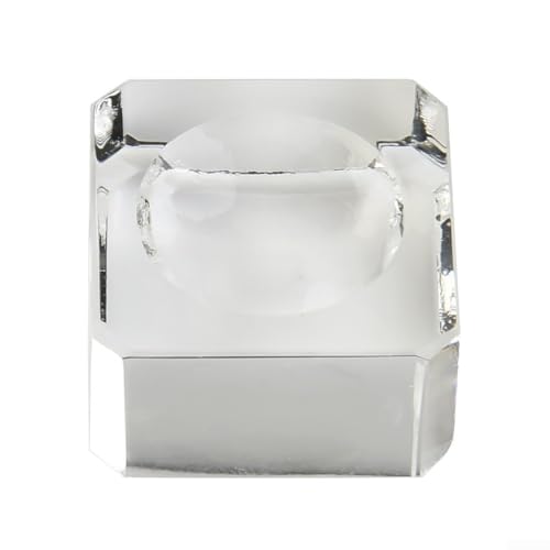 Helilyco Bloques cuadrados de cristal transparente para soporte de bola de cristal, 2,3 cm, 3 cm, 3,5 cm, 4 x 4 x 2 cm, 6 x 6 x 3 cm, 7 x 7 x 4 cm