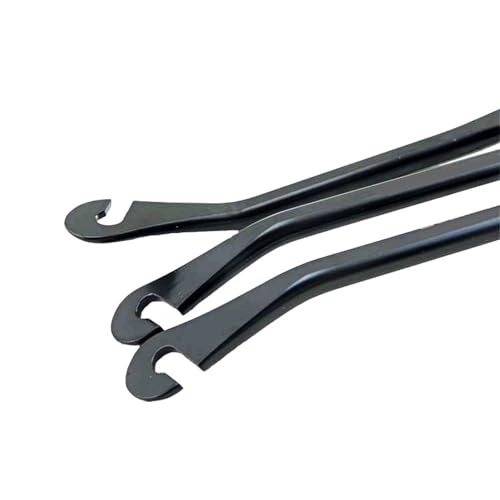 JZK 3x Ultra Strong Bicycle Tyre Lever, Metal Bike Tyre Spoon Changing Tool, Portable Bike Tire Removal Repair Tool - Image 2