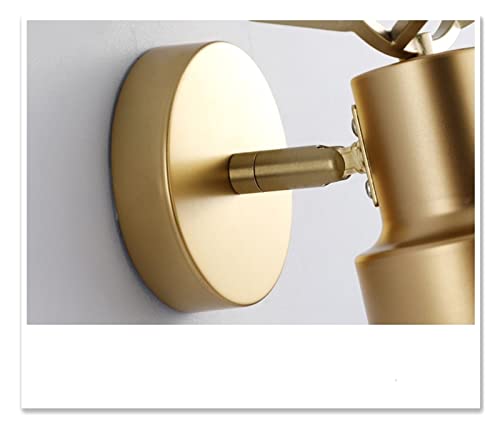 Applique murale LED dorée pour illuminar votre chambre à coucher et salon