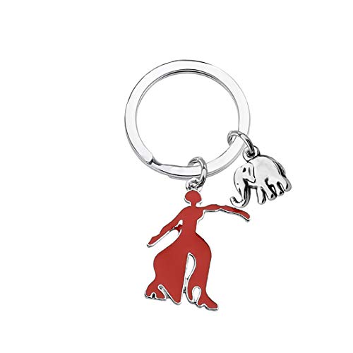 SEIRAA Sorority Gifts Elephant Charm Key Chain Jewelry for For Women Girls