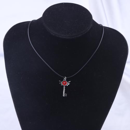 Collier clé hôtel Keekee résistant pendentif ailes dessin animé pour rassemblement