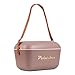 Polarbox Retro Beach Cooler Vintage Picnic Lunch Box Bag Portable Cooler Travel Camping Hiking 90s Style Ice Chest Medium Lightweight for Cans Beers & Seltzers 12L Mauve Gold
