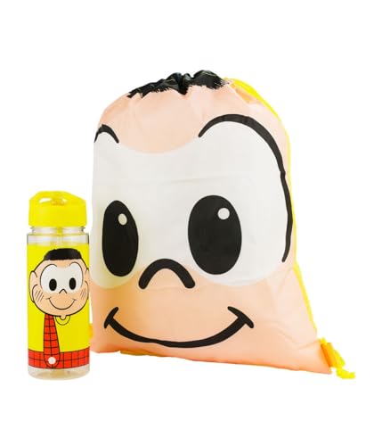 Garrafa Plástico 450ml Com Mochila Tipo Saco Cascão