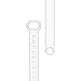 BOND TOUCH Ghost White TPU Band Bracelet