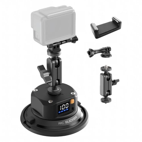 4.5" Electric Suction Cup Camera Mount With Ball Head Magic Arm - MP4501 - image 1