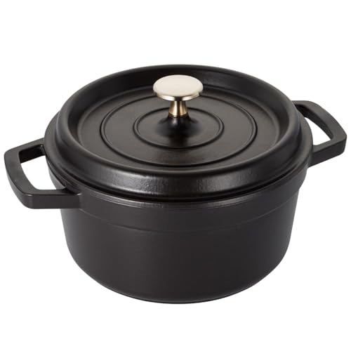 STAUB 両手鍋 20cm 黒 ピコココット フランス　鋳鉄 Amazon.co.jp: ストウブ(Staub) 「 ピコ ココット ラウンド