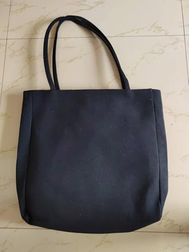 Embroidered Elephant Tote Bag with Jungle Scene, Black2