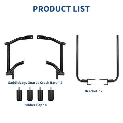 Protector Trasero para Alforjas con Soportes para Harley Touring miniatura 6