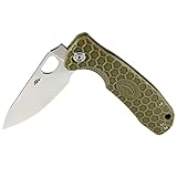 Honey Badger L/R Leaf Camping Knife, Medium, Green