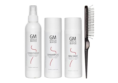 Gisela Mayer   Set de Cuidado de Pelucas de Pelo Sintético, Champú, Bálsamo y Acondicionador de 200 ml