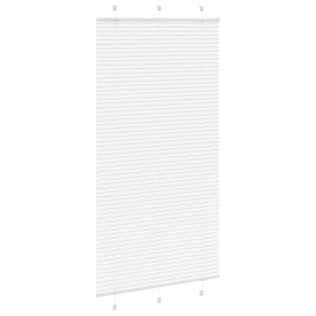 Tenda plissettata antracite, 40 x 100 cm, larghezza tessuto 39 cm, poliestere con protezione solare per finestre, larghezza pieghe 4