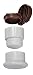 Aidapt 3-in-1 Cortador, Trituradora y Almacenamiento de Pastillas, Blanco (White and Brown),...