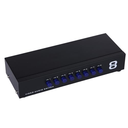 Caja de conmutación manual de video de 8 vías para tu zona gamer o estudio