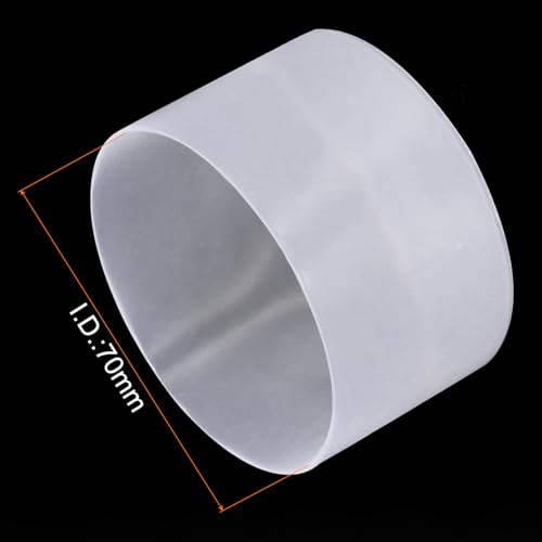 Image of uxcell 4pcs Rubber End Caps 70mm ID Vinyl Round Tube Bolt Cap Cover Screw Thread Protectors Clear, 40mm Height