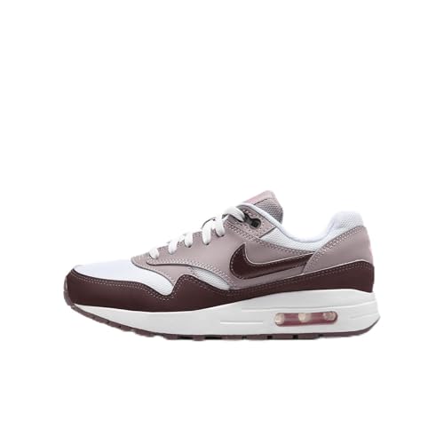 Air Max 1 Big Kids' Shoes (DZ3307-112, White/Light Violet Ore/Playful Pink/Burgundy Crus) Size 1 - Main Image