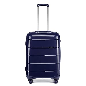 Kono Valise Rigide Polypropylène Trolley Léger 4 roulettes avec Serrure TSA