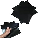 HTJZWG Neoprene Rubber Sheet | 1.0mm & 1.6mm Thick Variety Pack | 12'x11' | Oil, Water, Gasoline & Temperature Resistant Rubber Gasket Material for Seals, Bumpers, Pads, DIY