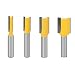 Produktbild 8mm Schaft Nutfräser Holz Oberfräse, Holzfräser Fräser, Gerades Fräser-Set, Hartmetall Fräsen Werkzeug Set(4 Stück)