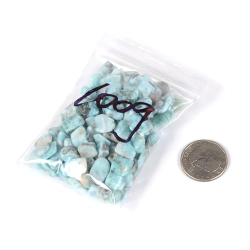 Image of 100 grams Small Tumbled Chips Polished Crushed Stone Crystal Healing Embellishments