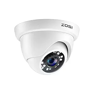 ZOSI 1080P Dome Security Cameras (Hybrid 4-in-1 HD-Cvi/Tvi/Ahd/960H Analog Cvbs), 1920TVL Day Night Weatherproof Indoor/Outdoor Dome Camera HD, Night Vision Up to 65Ft(20M)
