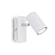 BRILONER – Wandleuchte, Wandlampe schwenkbar, Deckenspot GU10, max. 40 Watt, Deckenlampe, Deckenleuchte 120x80x123mm (LxBxH), weiß
