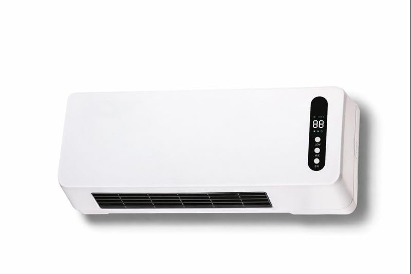 Termoconvettore Ceramico Elettrico da Parete con Funzione Ventilatore Estiva Telecomando e Timer Display LCD 2 Livelli di Potenza 1000W / 2000W – LEMAG SRL