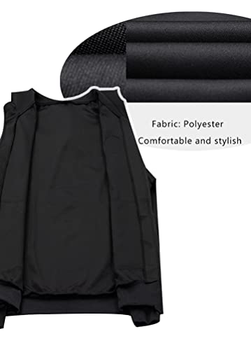 Pasok Men's Casual Tracksuit Set Long Sleeve Full-Zip Running Jogging Athletic Sweat Suits (Xl, Style 2 Black) #TOP5